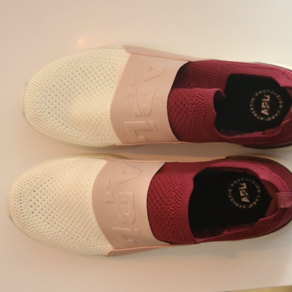 APL Women's Size 12, Burgandy, Pink, White, Like new. Worn twice indoors.